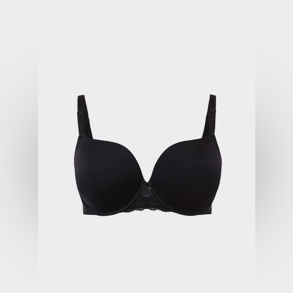 Torrid Curve Perfect T-Shirt Push-Up Bra Black Size 40DDD - Picture 3 of 8